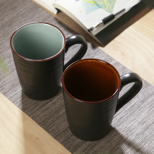 2pcs Ceramic Coffee Mug